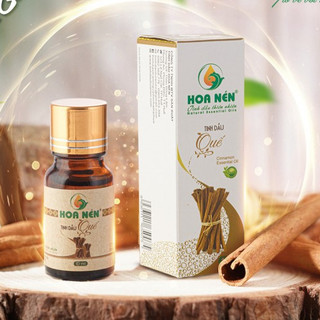 Tinh dầu Quế nguyên chất - Hoa Nén - Hương nồng ấm, khử mùi, ng.ăn ẩm mốc, đuổi kiến gián - 10ml