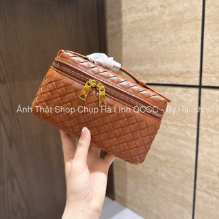 Hàng L1 QCCC Túi Hộp Quai Ngang Da Đan vintage Kèm Quai Đeo Chéo