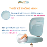 [KÈM GHẾ] Bộ bàn học sinh KiTab E66- Chân bàn chắc, Nâng hạ chiều cao, Giá sách, Kèm ghế chống gù cho bé Size 80cm — ảnh 7