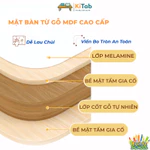 [KÈM GHẾ] Bộ bàn học sinh KiTab E66- Chân bàn chắc, Nâng hạ chiều cao, Giá sách, Kèm ghế chống gù cho bé Size 80cm — ảnh 3