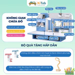 [KÈM GHẾ] Bộ bàn học sinh KiTab E66- Chân bàn chắc, Nâng hạ chiều cao, Giá sách, Kèm ghế chống gù cho bé Size 80cm — ảnh 4