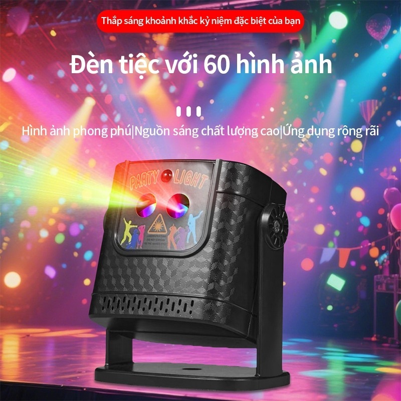 Đèn tiệc IKER, Đèn tạo không khí gia dụng KTV, Đèn nhấp nháy, Đèn có nhịp điệu
