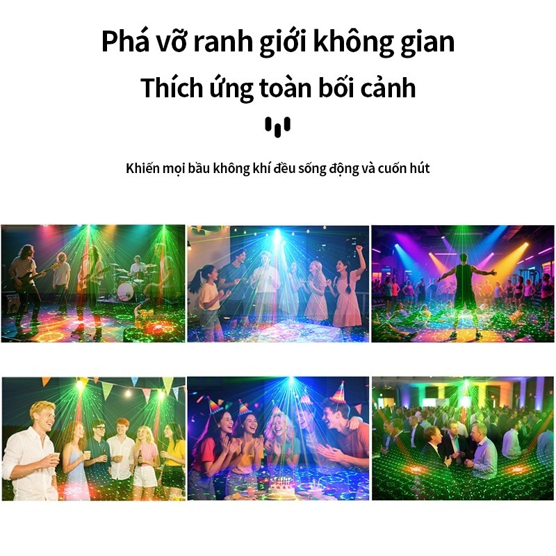 Đèn tiệc IKER, Đèn tạo không khí gia dụng KTV, Đèn nhấp nháy, Đèn có nhịp điệu