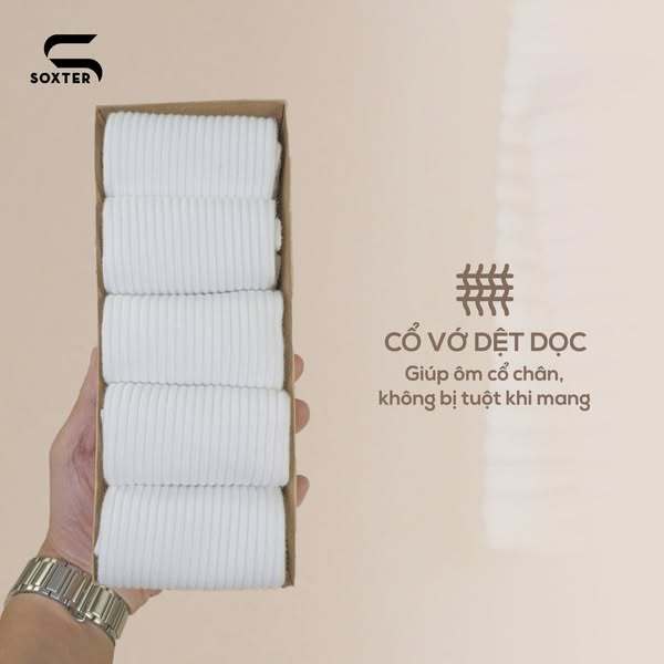 [WN] Tất Vớ Trơn Basic Soxter dệt kim cao cấp, Tất Nam Nữ, Thể thao, Đi chơi, Chất liệu co dãn, Không xù lông,Thoáng khí