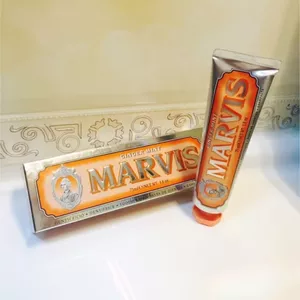 MARVIS Ginger Mint chính hãng Italia - Kem đánh răng thơm mát gừng bạc hà, loại bỏ mảng bám, làm trắng răng tự nhiên