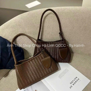 Hàng QCCC Túi Kẹp Nách Da Đan Kèm Lót Túi Đủ Màu