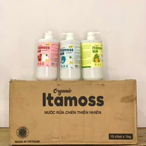 Thùng 15 chai nước rửa chén ITAMOSS Hương Chanh/Gừng/Quế an toàn cho da tay – Date tháng 12-2026 & 03/2027