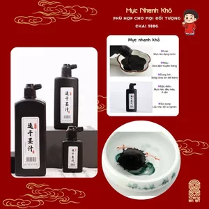MỰC TÀU NHANH KHÔ – ĐEN SÂU, NÉT MƯỢT, DÙNG NGAY