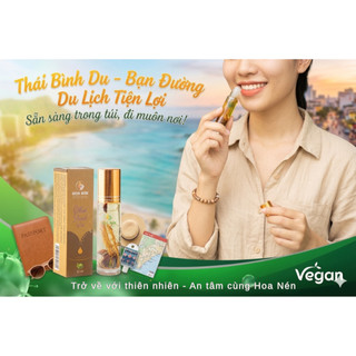 Tinh dầu thảo dược Thái Bình Du - Hoa Nén - Thư giãn, giảm stress, giữ ấm, giảm say tàu xe - 10ml