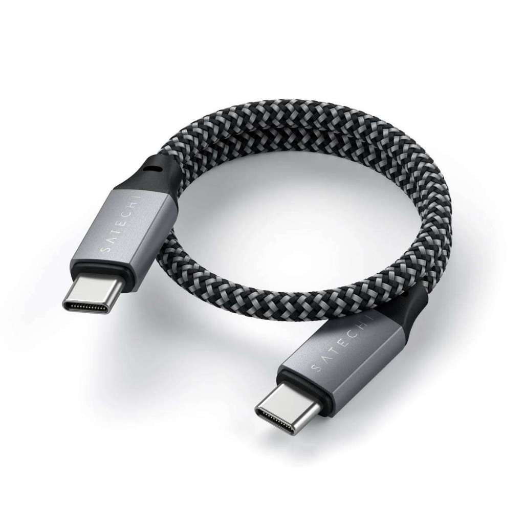 Cáp sạc & truyền dữ liệu Satechi 100W USB-C to USB-C 25cm ST-TCC10M