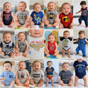 Body Bé Trai Sơ Sinh Mùa Hè C1741 Cotton Mềm Mát Nhiều Mẫu Size Newborn-12M (4-10kg)