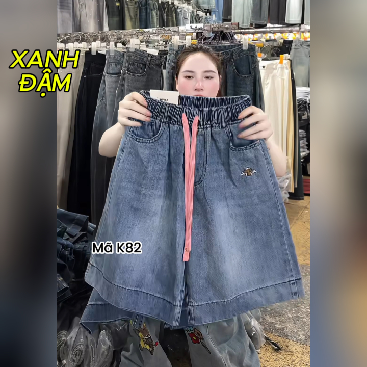 Quần Short Jeans Nữ lưng chun, chất jeans giấy cao cấp đứng form, có bigsize 80 kg mềm tay ảnh thật mặc thoải mái [MAIA]