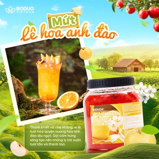 Mứt Pha Chế Boduo Signature Lê Hoa Anh Đào 900g