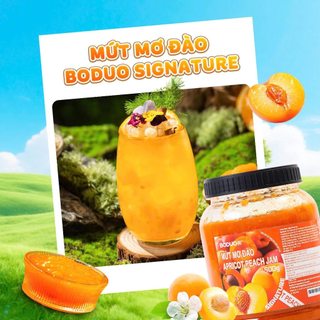 Mứt Pha Chế Boduo Signature Mơ Đào 900g