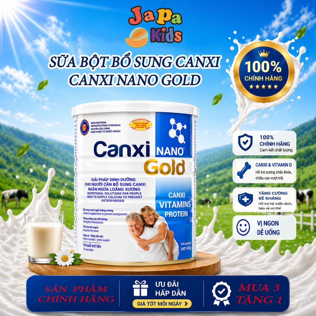 [ Mua 3 Tặng 1] Sữa Canxi Cho Người Già Bổ Sung Canxi Ngừa Loãng Xương ...