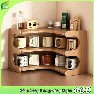 Kệ góc để bàn Tầng Kệ lưu trữ 2/3 Chắc chắn và bền bỉ, đa năng và dễ lắp ráp.