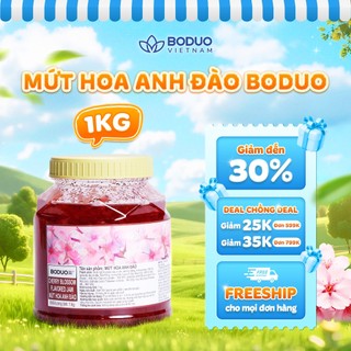 Mứt Pha Chế Boduo Hoa Anh Đào 1kg