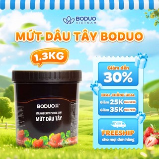 Mứt Sốt Pha Chế Boduo Dâu Tây 1,3kg
