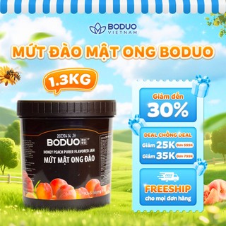Mứt Sốt Pha Chế Boduo Đào Mật Ong 1,3kg