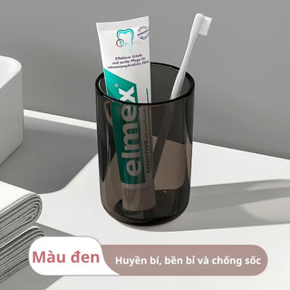 [Mới] Combo 4 Cốc Súc Miệng Nhựa Trong Suốt 4 Màu Vàng, Xanh, Hồng, Xám Ly Nhà Tắm Cao Cấp Dễ Vệ Sinh