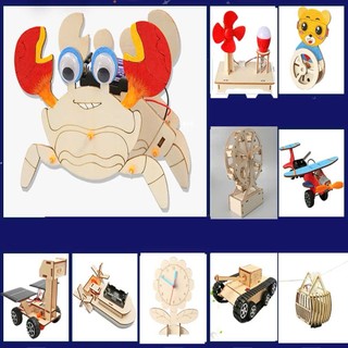 Đồ chơi stem - Bộ lắp ghép sản phẩm xe tăng, robot, ô tô người máy, xe lu, máy bay gỗ. đồng hồ trí tuệ, sáng tạo