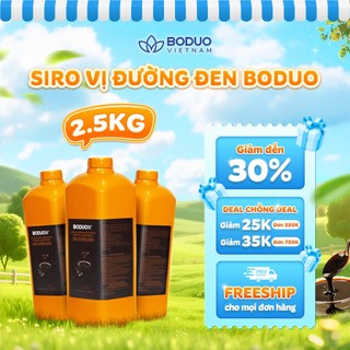 Siro Pha Chế Boduo Đường Đen 2,5kg