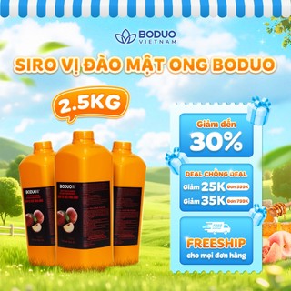 Siro Pha Chế Boduo Mật Ong Đào 2,5kg