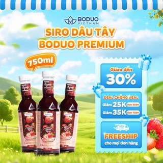 Siro Pha Chế Boduo Premium Dâu Tây 750ML