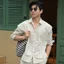 Áo Sơ Mi Kẻ Xốp Dinoman Chất Liệu Cotton Xốp Cao Cấp Mềm Mịn Form Over Size Basic Dễ Phối Đồ - SM014