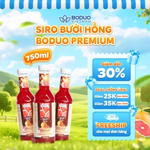 Siro Pha Chế Boduo Premium Bưởi Hồng 750ML