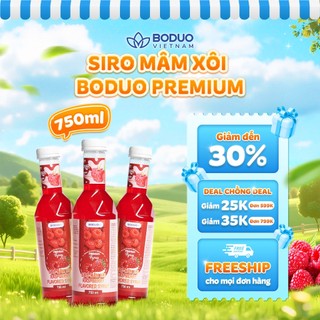 Siro Pha Chế Boduo Premium Mâm Xôi 750ML