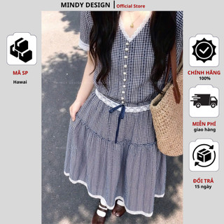 Hawaii Set - Váy thiết kế nữ dáng dài mùa hè linen mát thấm hút mồ hôi Thiết kế cao cấp Mindy Design