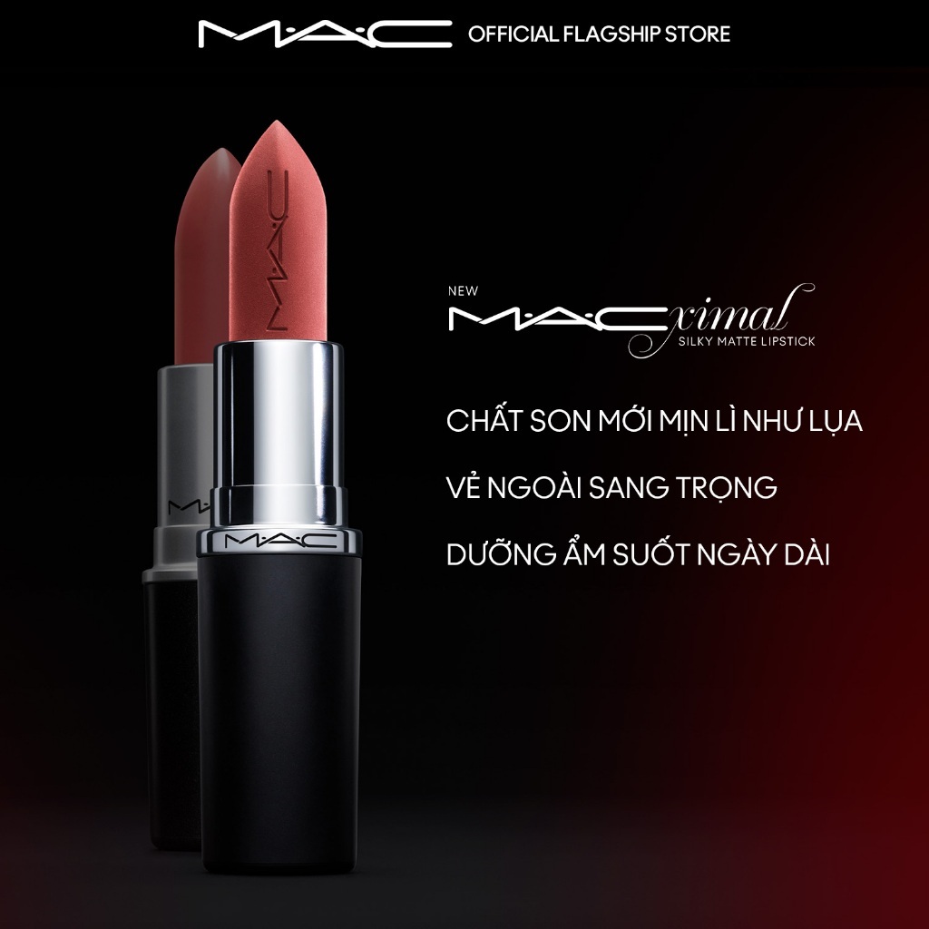 [MAC x HANNAH] MAC - Bộ 2 món:Son MACximal Sleek Satin, Son thỏi MACXIMAL Matte | BigBuy360 - bigbuy360.vn