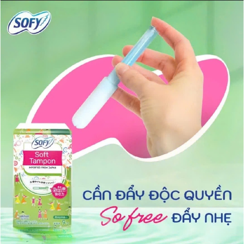 Băng vệ sinh siêu thấm Sofy Soft Tampon gói 9 miếng