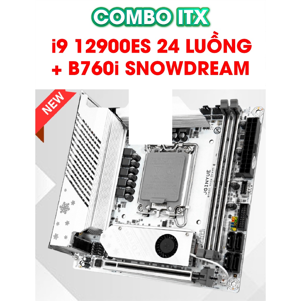Combo CPU intel Core i9 12900 ES QXQ3 + Main B760i SNOWDREAM D5 ITX ...
