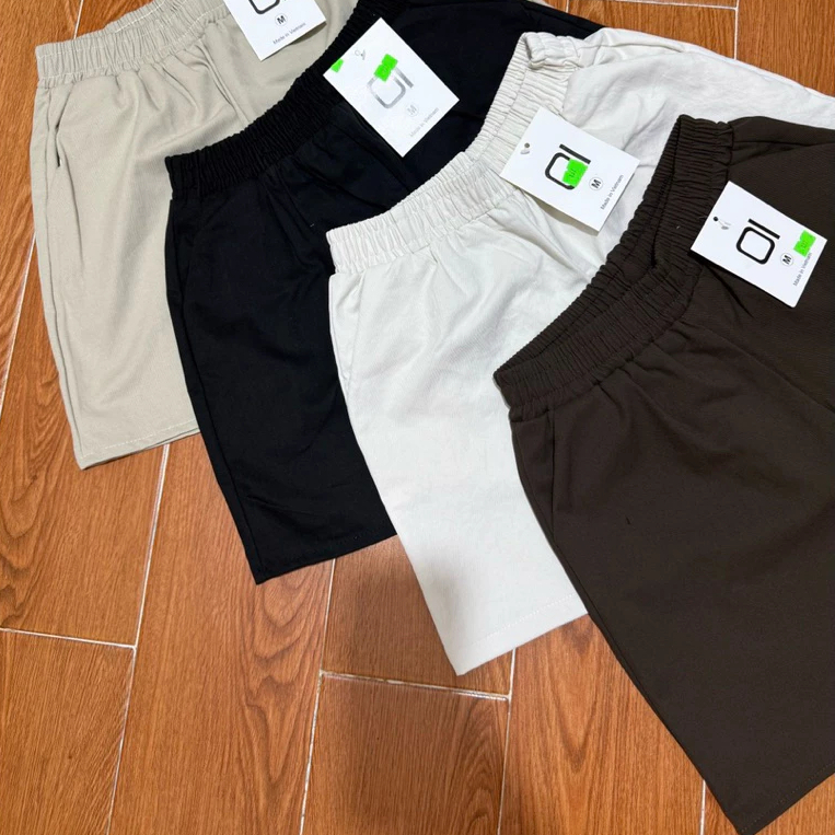 Combo 2 Quần Short Kaki Mềm Có Túi Trên Gối Trẻ Trung Phong Cách Thời Trang Nữ HN DESIGN TT