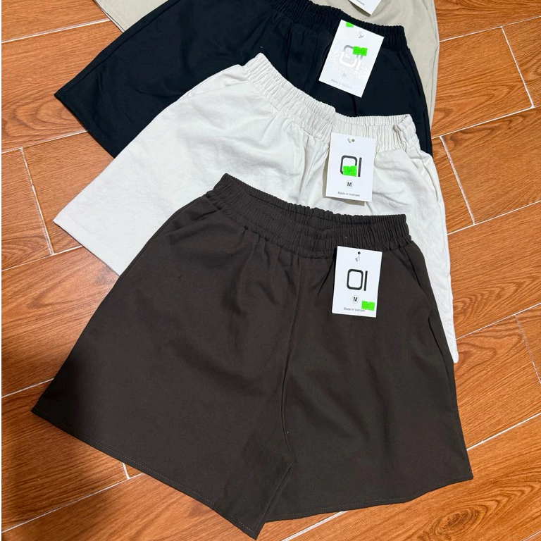 Combo 2 Quần Short Kaki Mềm Có Túi Trên Gối Trẻ Trung Phong Cách Thời Trang Nữ HN DESIGN TT