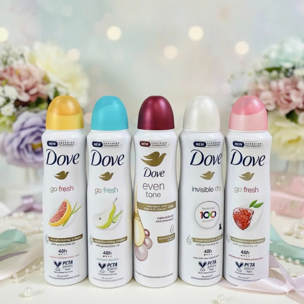 Xịt Khử Mùi Vùng Nách Dove Advanced Care Dry Spray Antiperspirant Deodorant 150g, Giúp Nách Khô Thoáng Lên đến 48h