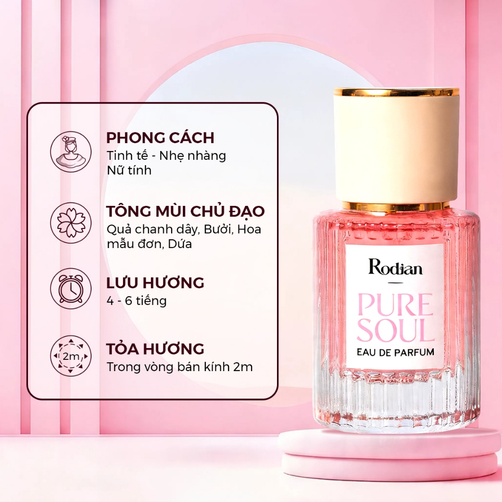 [Combo 4 Chai] Nước Hoa Nữ Mini Rodian 10ml, Mùi Hương Ngọt Ngào, Lưu Hương Lâu