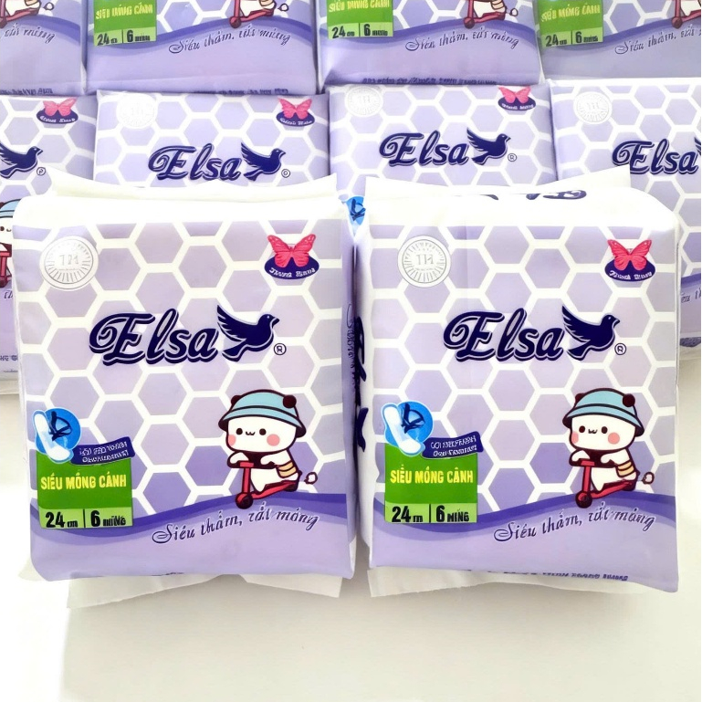 Combo Băng vệ sinh 10 gói Elsa cánh 24cm
