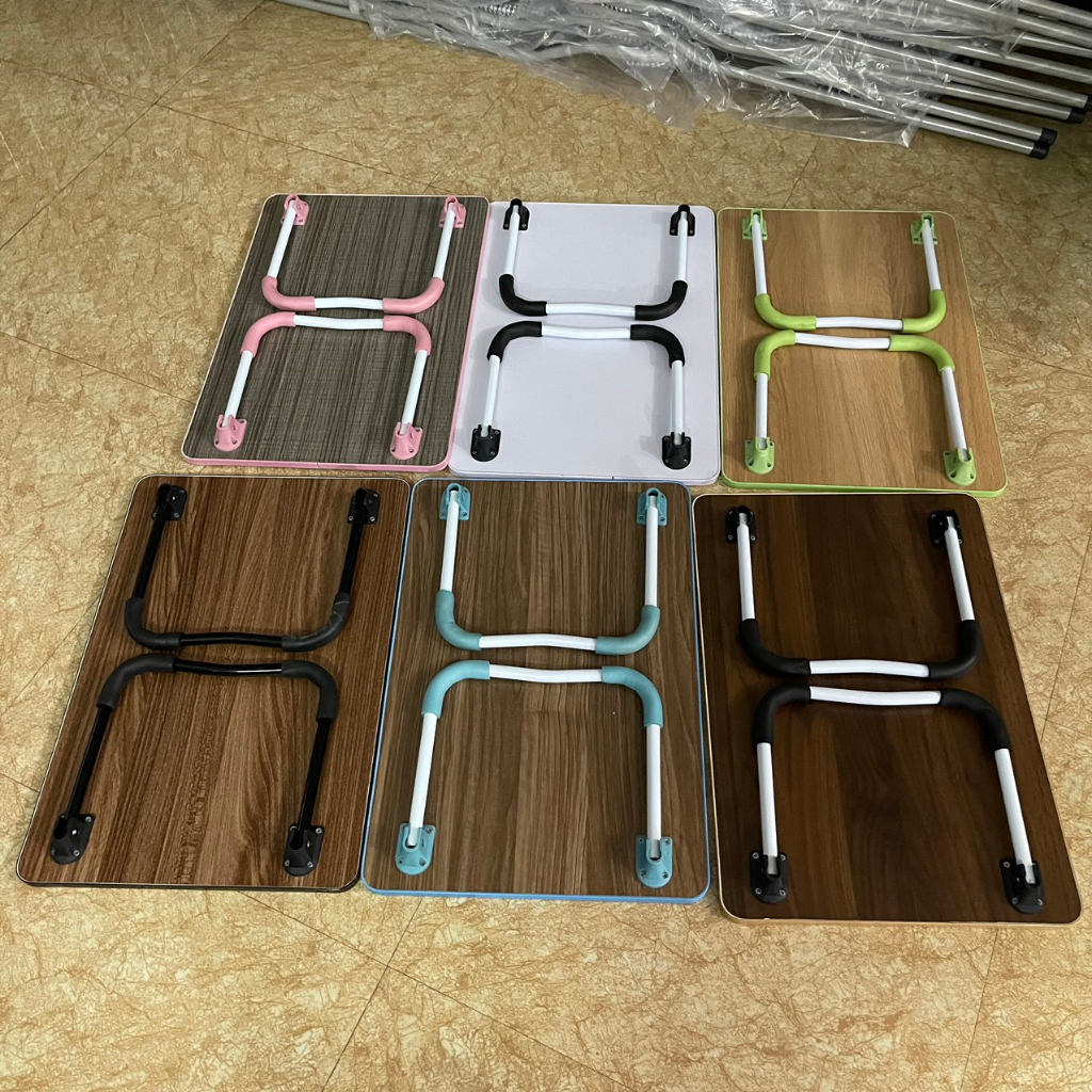 bàn học mini ngồi bệt gấp gọn làm viêc chân u sơn tĩnh diện mặt bàn 40x60x25 US01