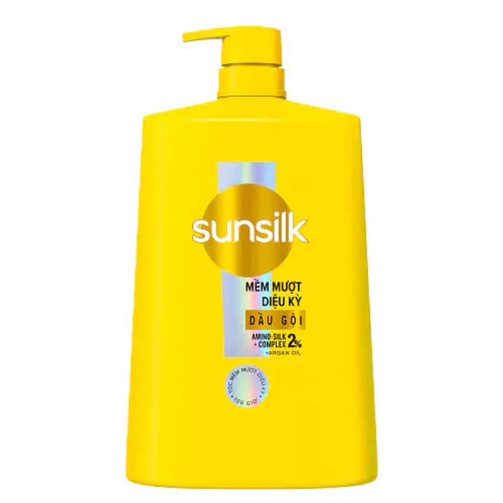 Dầu gội Sunsilk cho tóc Mượt100h(Bóng mướt-LuminousUV/Đen óng-GlossyBlack/Mềm mượt-SilkySmooth)1.4kg(bao bì tùy lô nhập)