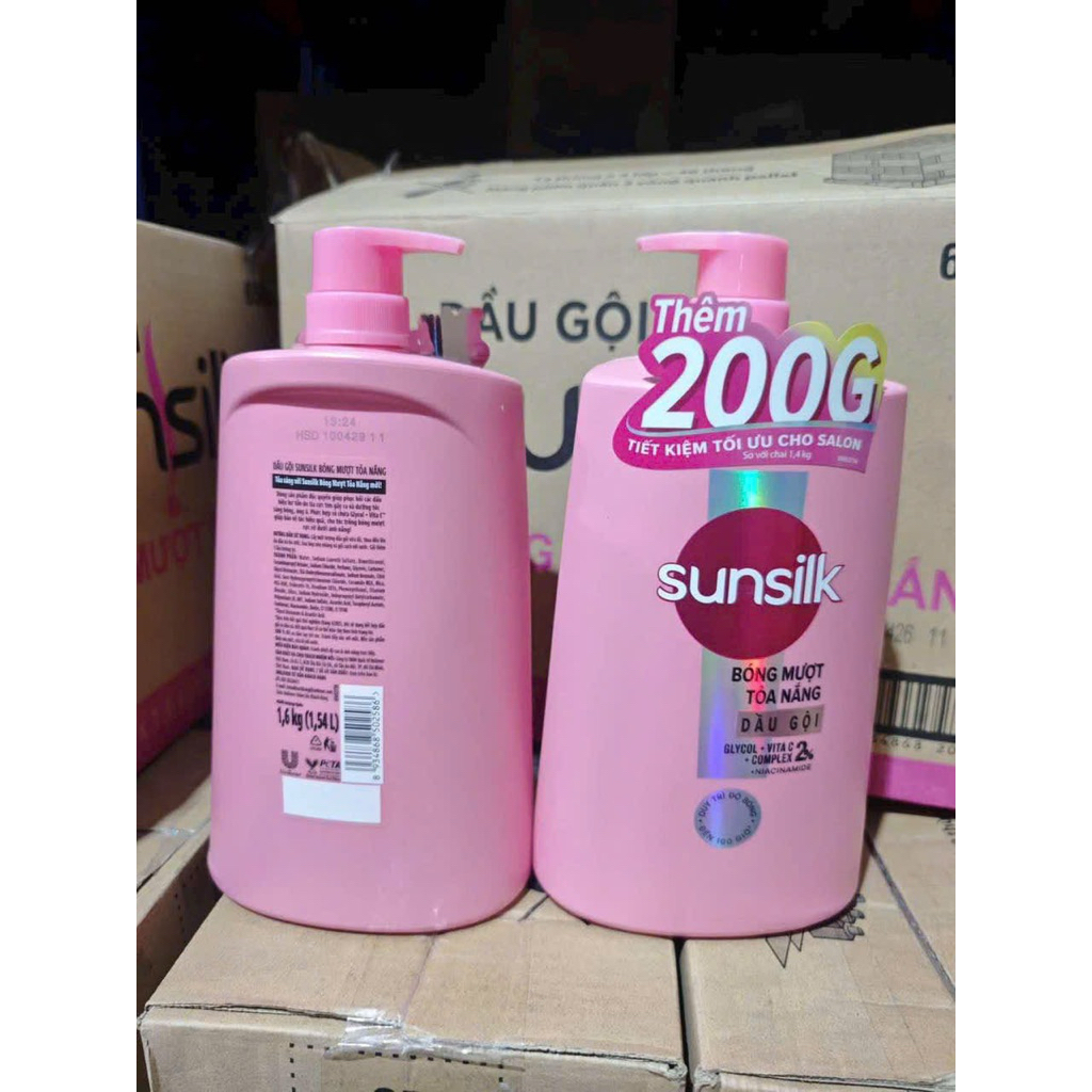 DẦU GỘI ĐẦU SUNSILK CHAI TO 650gr/ 900gr/ 1,4KG