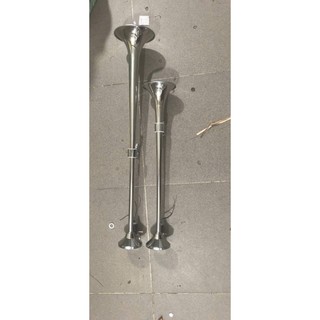 ( giá 1 bộ ) Cặp còi thổ 1m + 70cm loa liền âm thanh chất cho xe có bình hơi.D