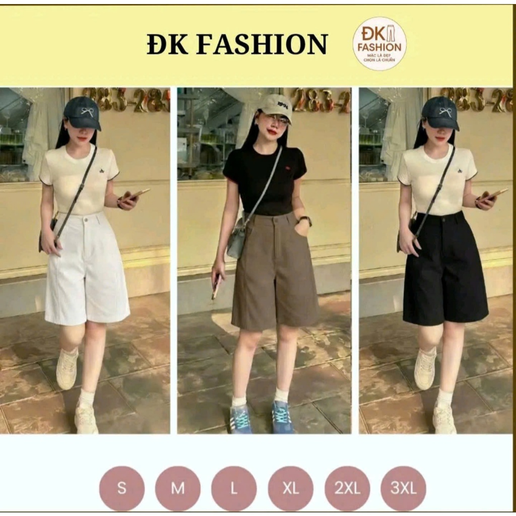 Quần Short Nữ Ống Rộng Lưng Cao ĐK FASHION - Siêu Hack Dáng Cho Các Nàng [Q06]
