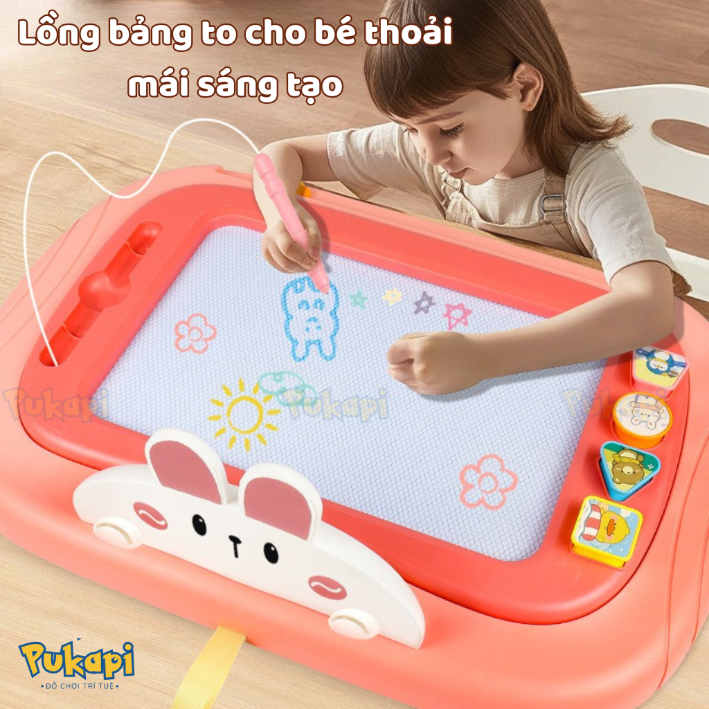 Bảng Vẽ Tự Xóa Có Chân Bảng Vẽ Thông Minh Bảng Vẽ Xóa Giá Rẻ Có Chân Bàn Tập Viết Tập Vẽ Đa Sắc - Đồ Chơi PUKAPI