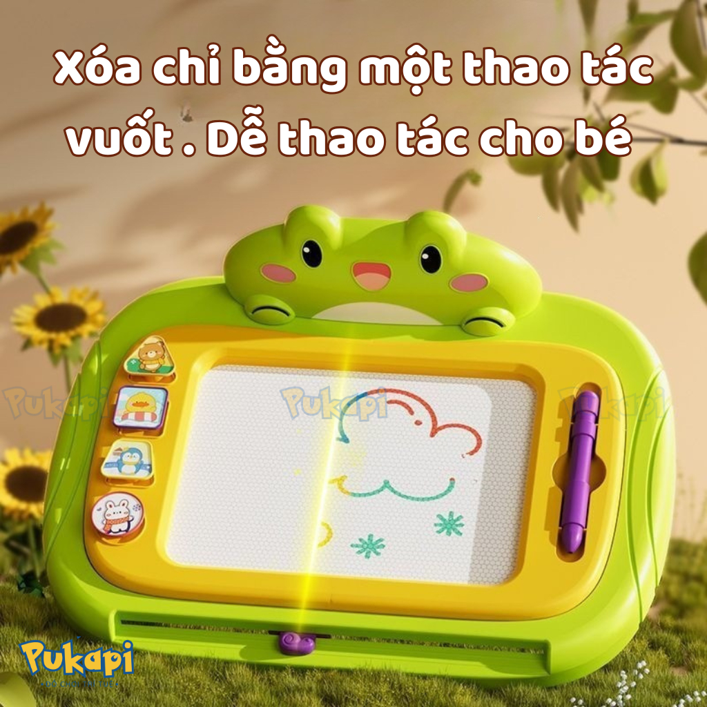 Bảng Vẽ Tự Xóa Có Chân Bảng Vẽ Thông Minh Bảng Vẽ Xóa Giá Rẻ Có Chân Bàn Tập Viết Tập Vẽ Đa Sắc - Đồ Chơi PUKAPI