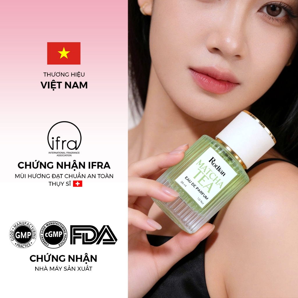 Nước Hoa Nữ Rodian Matcha Tea 30ml Sang Trọng, Thanh Lịch, Lưu Hương Đến 8H