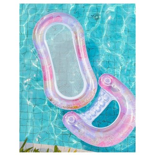 Phao bơi ghế ngồi chữ U Vảy Cá Ánh Kim PVC cao cấp thư giãn trên hồ bơi biển công viên nước PCU