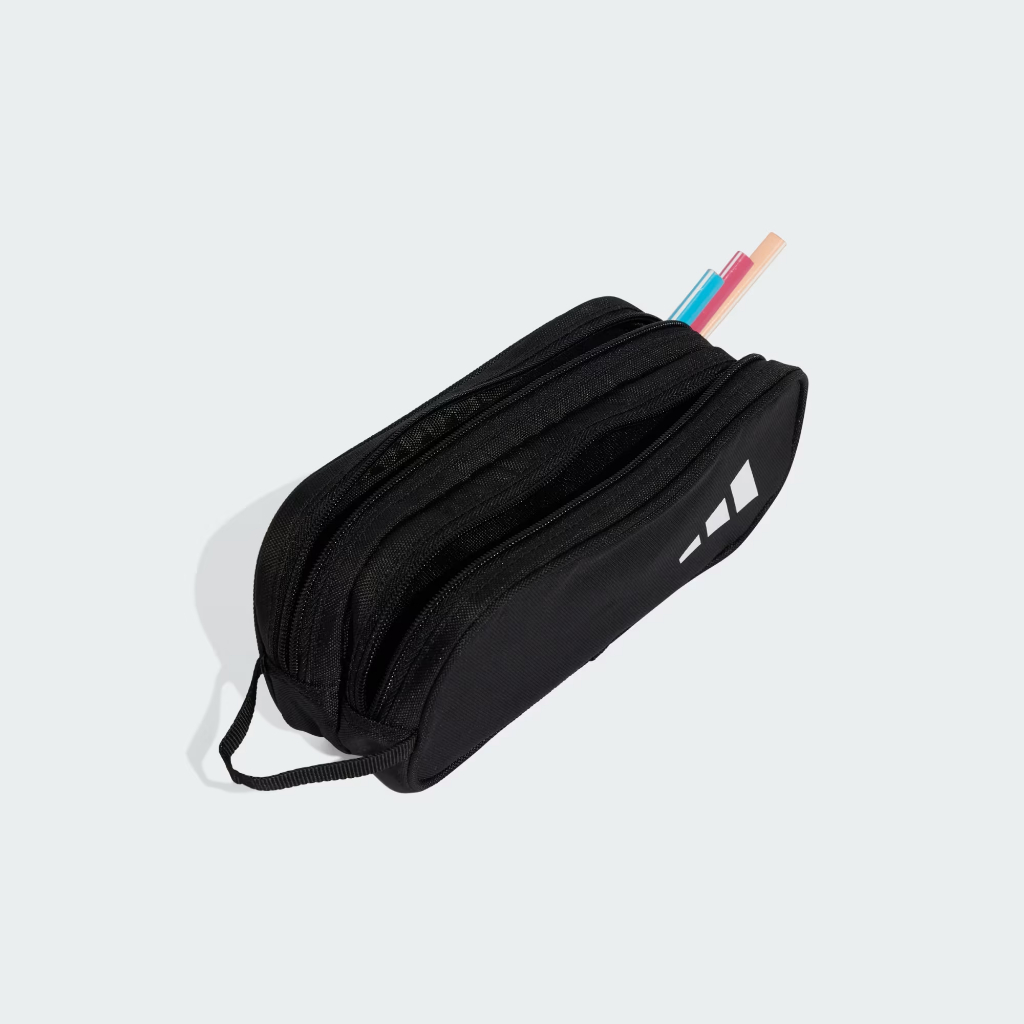 Túi Đựng Bút Adidas 2 Ngăn Khóa Kéo Chính Hãng – Hộp Bút Vải Tiện Lợi Đi Học Đi Làm